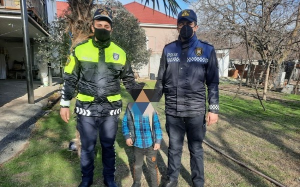 Balakəndə itkin düşən uşağı polislər tapdılar