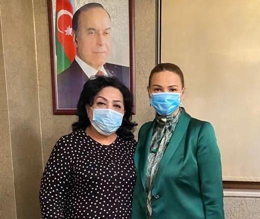 Q.Paşayeva “Xan Şuşinski Fondu”nun rəhbəri ilə görüşüb