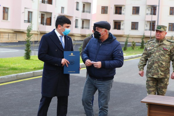 Şəhid ailələri və müharibə əlillərinə 50 mənzil təqdim edildi