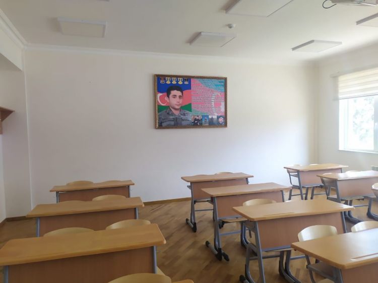 Bakıda sinif otağına şəhidin adı verilib -  FOTO