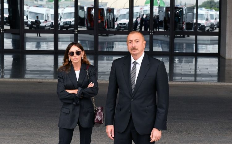 Prezidenti və xanımı Eldar Quliyevin dəfn mərasiminə əklil göndərib -  FOTO