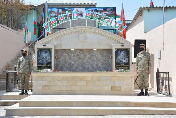 Abşeronda şəhid baba və nəvənin xatirəsinə bulaq istifadəyə verildi -  FOTO