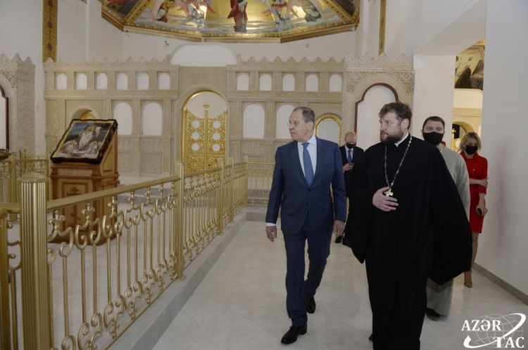 Lavrov Müqəddəs Məryəm kilsəsini ziyarət etdi -  FOTO