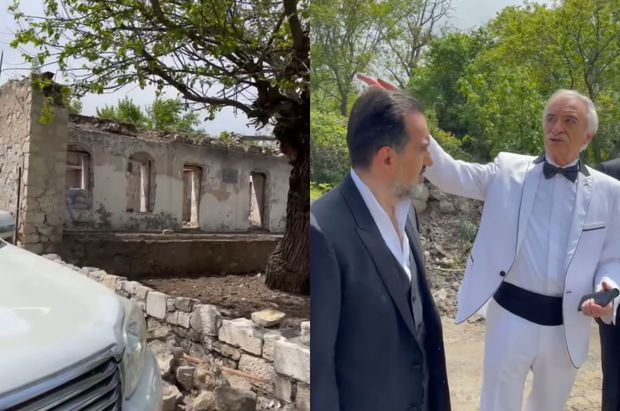 Polad Bülbüloğlu Şuşada ata evinin bərpası haqqında danışdı -  VİDEO