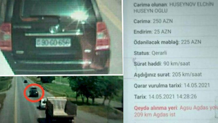 “205”lə radara düşən sürücü ilə bağlı DYP-dən qərar
