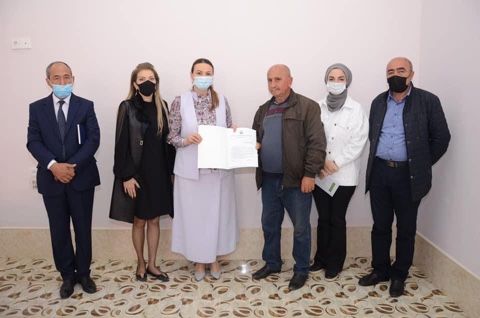 Qənirə Paşayeva Tovuzda şəhid ailələri ilə görüşüb