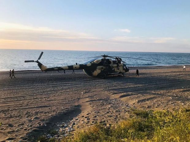 Azərbaycan hərbi helikopteri Türkiyədə təcili eniş etdi –  VİDEO