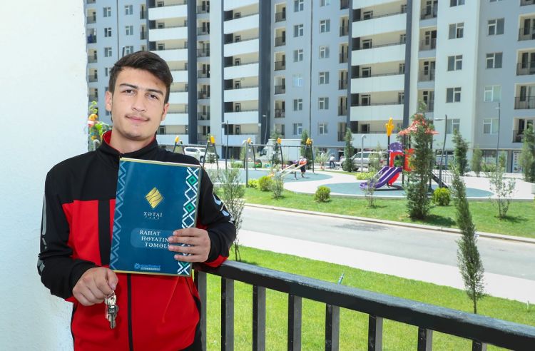 Şəhid Nurlan Qurbanlının ailəsinə mənzil verildi -  FOTO