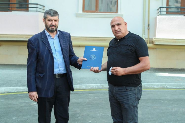 Şəhid ailələri və müharibə əlillərinə daha 30 mənzil təqdim olundu -  FOTO