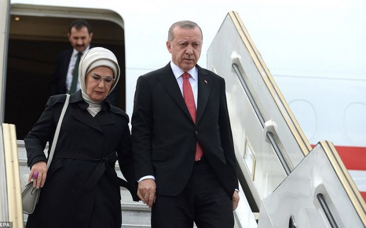 Rəcəb Tayyib Ərdoğan Azərbaycana səfərə gəlib -  FOTO