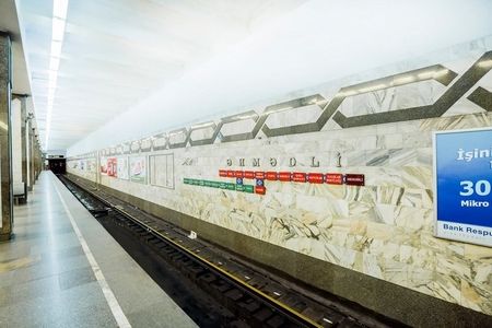 Metronun "Əhmədli" stansiyasında tüstülənmə baş verib