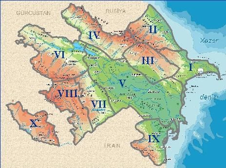 Azərbaycanın yeni iqtisadi rayonlarının SİYAHISI