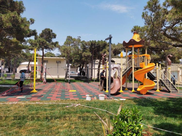 Polad Həşimov parkı istifadə üçün hazırdır -  FOTOREPORTAJ