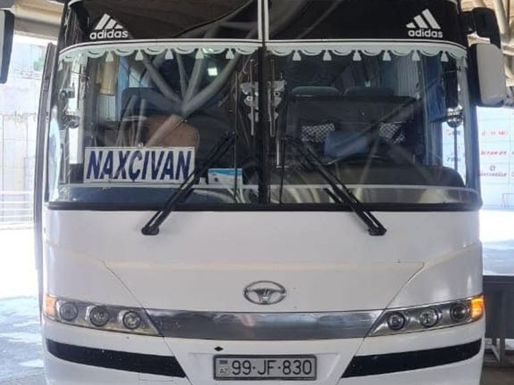 Bakıdan Naxçıvana ilk avtobus reysi yola salınıb -  FOTO