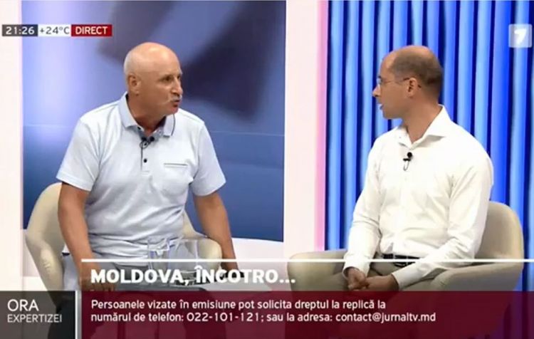 Moldovaa siyasətçilər canlı yayımda dalaşdı - döyülən huşunu itirdi - VİDEO