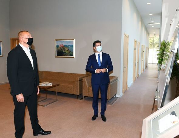 İlham Əliyev Naftalan Mərkəzi Sanatoriyasının açılışında iştirak etdi - FOTO - YENİLƏNİB