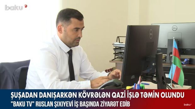 Şuşadan danışarkən kövrələn qazi işlə təmin olundu –  VİDEO