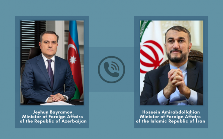 Azərbaycan və İran xarici işlər nazirləri arasında telefon danışığı olub