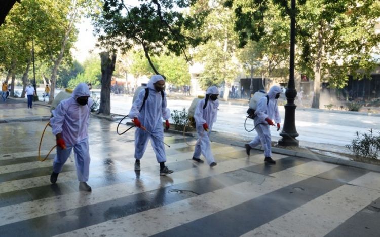 Bakıda növbəti dezinfeksiya işləri aparılır