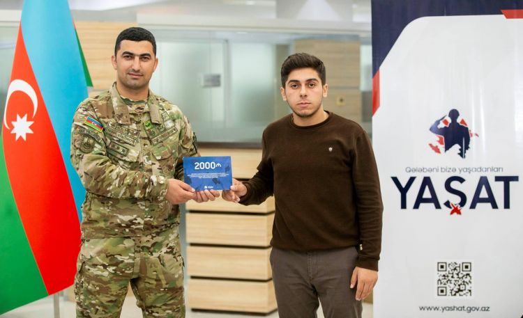 Tələbə adını qazanmış şəhid ailəsi üzvlərinə və qazilərə pul mükafatı verildi -  FOTO