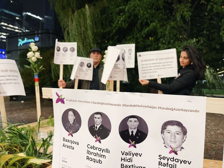 Oslo şəhərində Vətən müharibəsi şəhidləri yad edilib -  FOTO