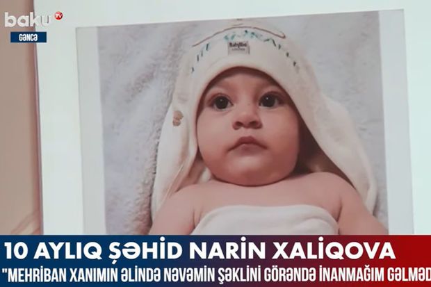 On aylıq şəhid Narin Xaliqova -  VİDEO