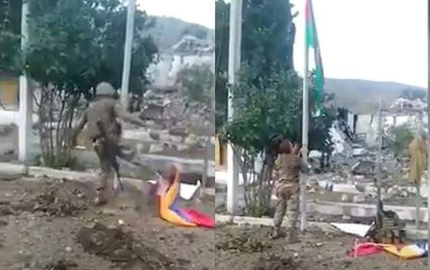 Suqovuşana bayraq sancan igidimiz: “Həm şərəfli, həm məsuliyyətli, həm də təhlükəli işdir” -  FOTO - VİDEO Suqovuşana bayraq sancan igidimiz: “Həm şərəfli, həm məsuliyyətli, həm də təhlükəli işdir” -  FOTO - VİDEO