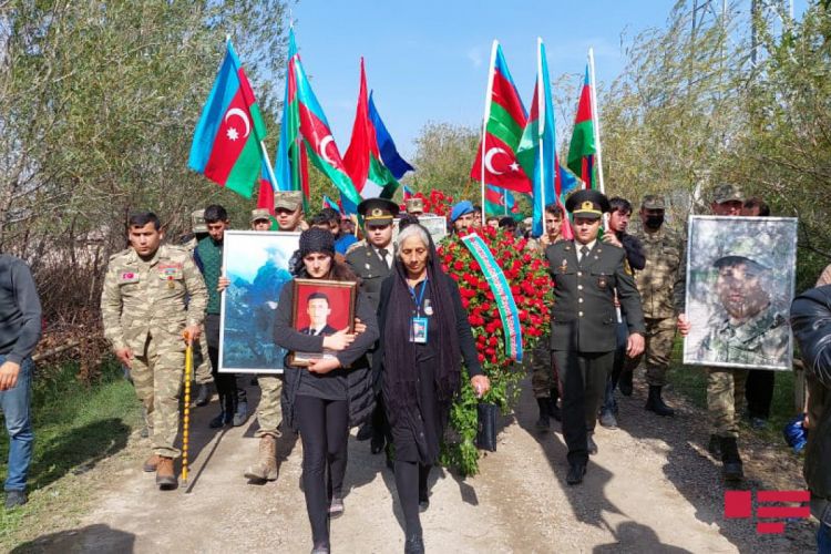 Vətən müharibəsi şəhidi İxtiyar Əliyev Goranboyda dəfn edilib -  FOTO - YENİLƏNİB