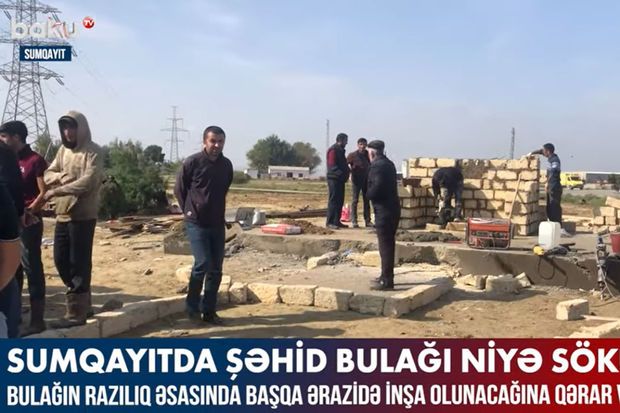 Sumqayıtda Şəhid bulağı niyə sökülüb? –  VİDEO