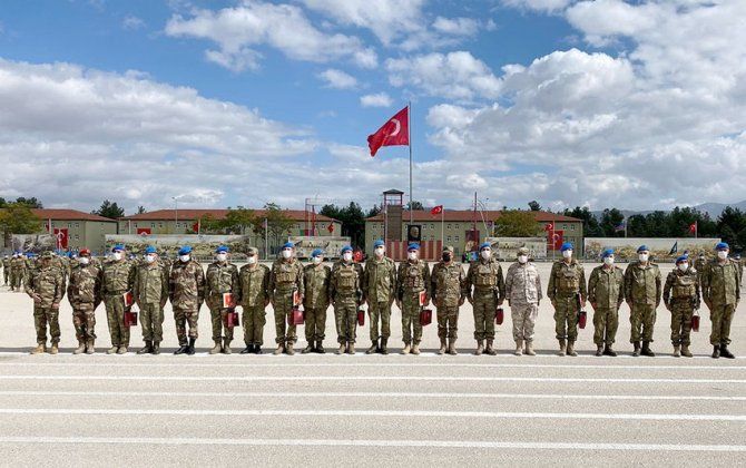 Türkiyədə kursda iştirak edən Azərbaycan hərbçilərinin buraxılış mərasimi keçirilib -  FOTO