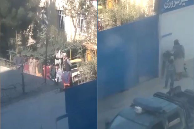 “Taliban” döyüşçüləri şagirdləri sıraya düzüb cəzalandırdı –  VİDEO