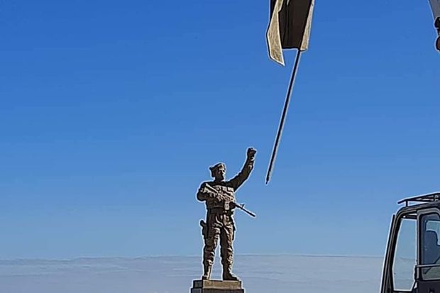Sumqayıtda Vətən müharibəsi ilə əlaqədar abidə ucaldıldı -  FOTO