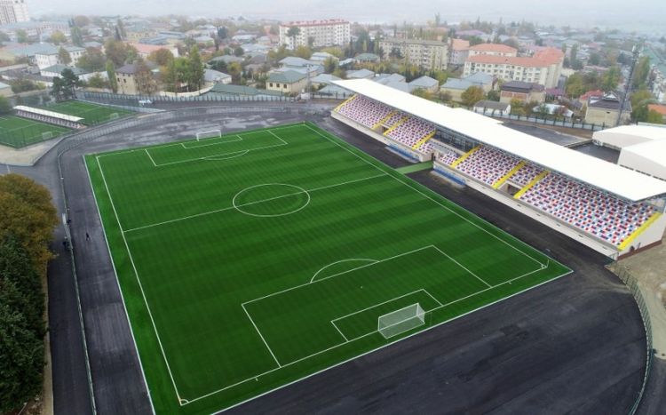 Şamaxı şəhər stadionunun açılışı olub -  Yenilənib