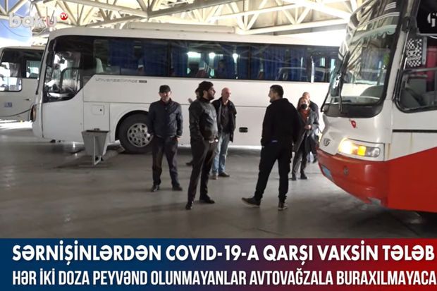 Sərnişinlərdən COVID-19-a qarşı vaksin tələb olunur –  VİDEO