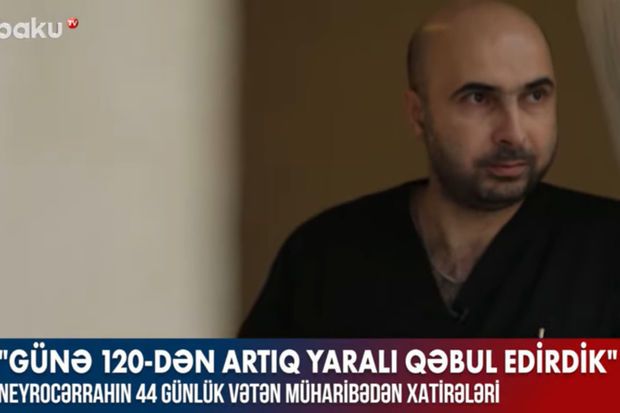 "Yaralıların çoxu başından və onurğasından güllə yarası alan əsgərlər idi” -  Azərbaycanlı neyrocərrah müharibədən danışır  - VİDEO "Yaralıların çoxu başından və onurğasından güllə yarası alan əsgərlər idi” -  Azərbaycanlı neyrocərrah müharibədən danışır  - VİDEO