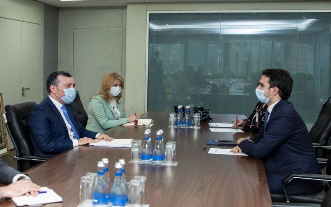 Sahil Babayev “Yüksəliş” müsabiqəsinin qalibi ilə görüşüb - FOTO