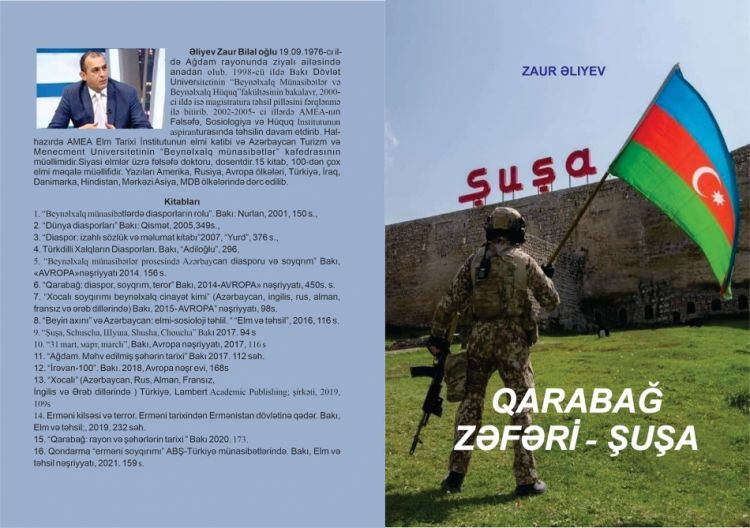 Zəfər Gününə həsr edilən “Qarabağ Zəfəri - Şuşa” kitabı çapdan çıxıb