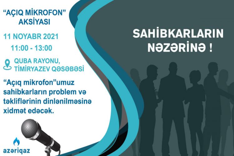"Azəriqaz" Quba sahibkarlarının problemlərini dinləyəcək