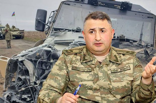 General-mayor Hikmət Həsənov danışdı:  “Avtomobilim minaya düşüb” - FOTO/VİDEO
