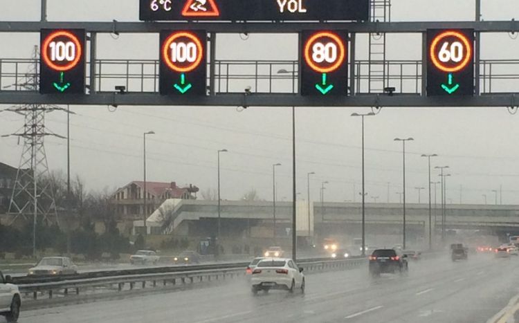 Yollarda sürət həddi endirildi