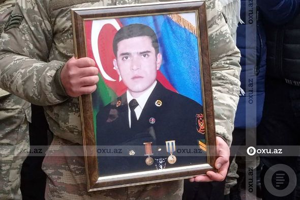 Şəhid olan hərbçimizin nəşi doğulduğu şəhərə gətirildi -  FOTO/VİDEO