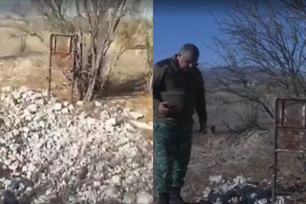 Azərbaycanın Milli Qəhrəmanı Allahverdi Bağırovun məzarının tapılmasının ilk görüntüləri -  VİDEO