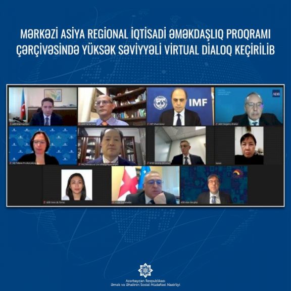 Mərkəzi Asiya Regional İqtisadi Əməkdaşlıq Proqramı çərçivəsində virtual dialoq keçirilib