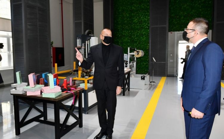 Prezident “Quba ABAD Factory” müəssisəsinin açılışında -  FOTO