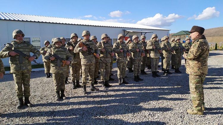 General Füzulidə yeni hərbi obyektlərin açılışında -  FOTO