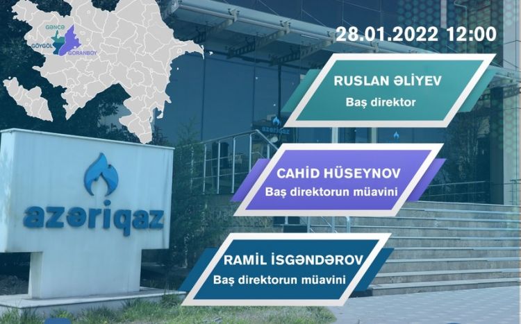 “Azəriqaz” rəhbərliyi onlayn vətəndaş qəbulu keçirəcək