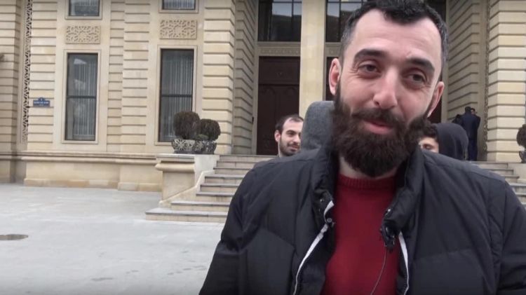 Bakıda Türkiyə bayrağına hörmətsizlik edən şəxs saxlanılıb