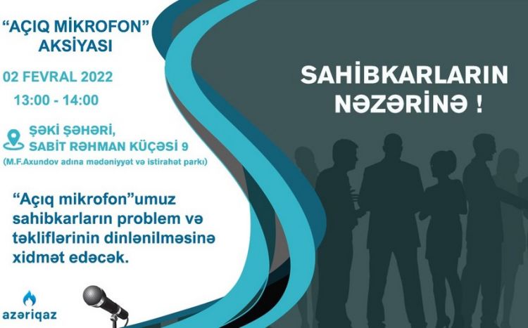 “Azəriqaz” Şəkidə sahibkarlarla görüş keçirəcək
