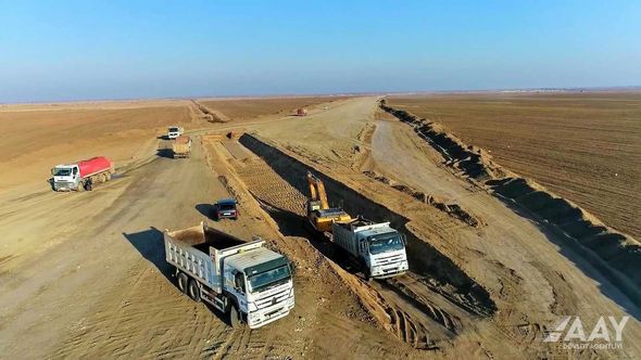 Ağdam-Füzuli avtomobil yolunun tikintisinə başlanıldı - FOTO - VİDEO