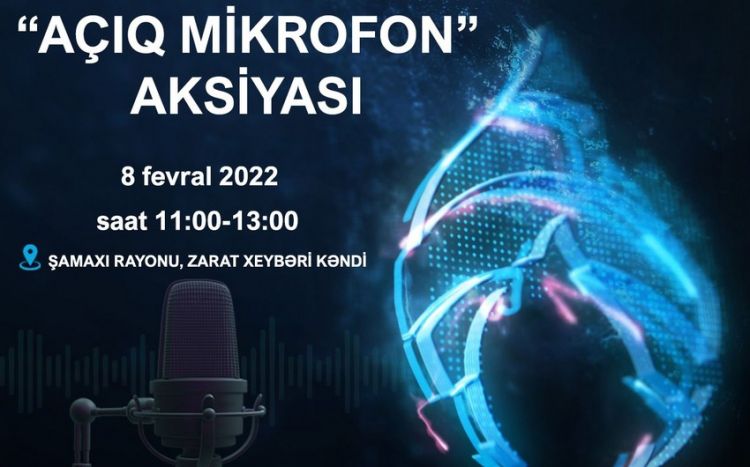 Növbəti “Açıq mikrofon” aksiyası Şamaxıda keçiriləcək